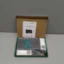 FOKEY Weather Station Wireless Indoor Outdoor, Indoor Outdoor Thermometer Wireless, Home Atomic Clock Weather Stations, Temperature Humidity Barometer Inside Outside Thermometers, Black with 2 Sensors