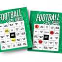 Fun Ready Set Football Bingo Game (1 Set) - Includes Bingo Cards & Marker Chips - Perfect for Sports Events, Themed Parties, Birthdays & More