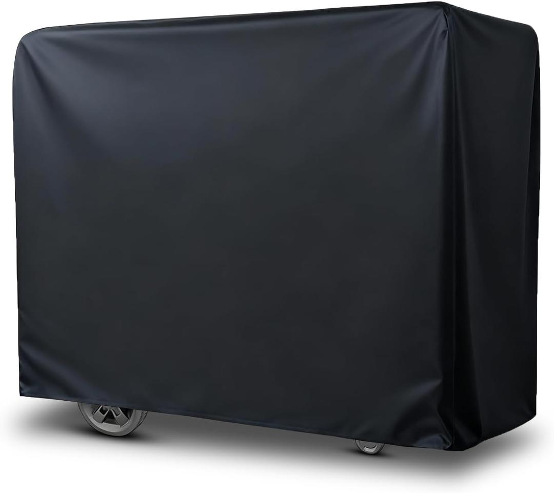58" Heavy Duty Waterproof Grill Cover for Outdoor Gas & Charcoal Grills, Rip-Resistant Windproof BBQ Grill Cover with Adjustable Straps, UV Protection for Patio Lawn & Garden, 420D
