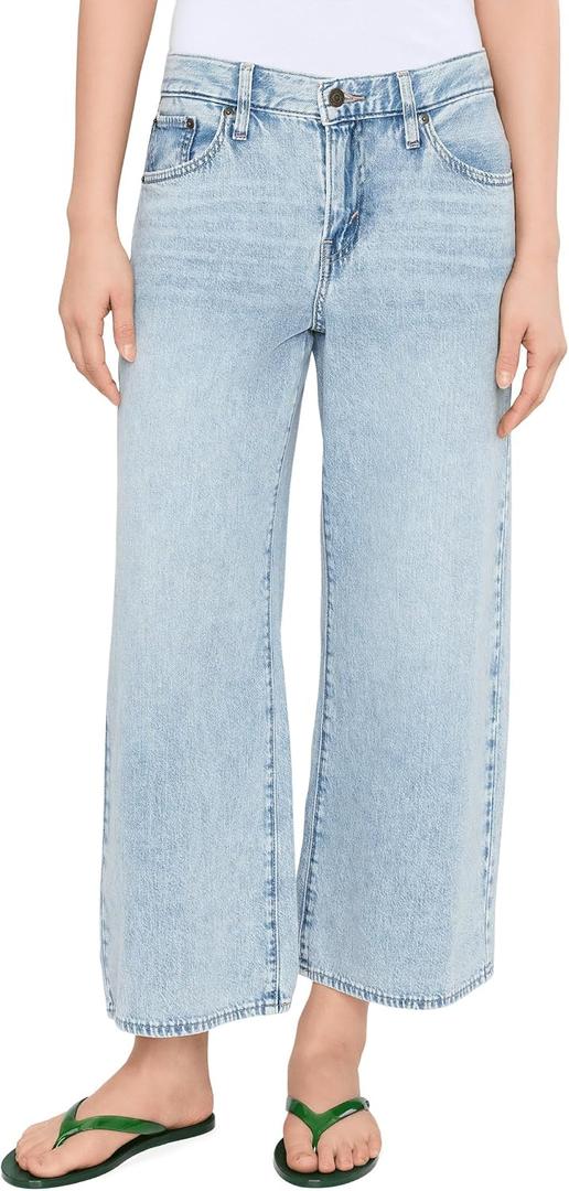 Levi's Women's Middy Wide Leg Ankle Jeans, (New) Main Character (Lightweight) (Non-Stretch), 31