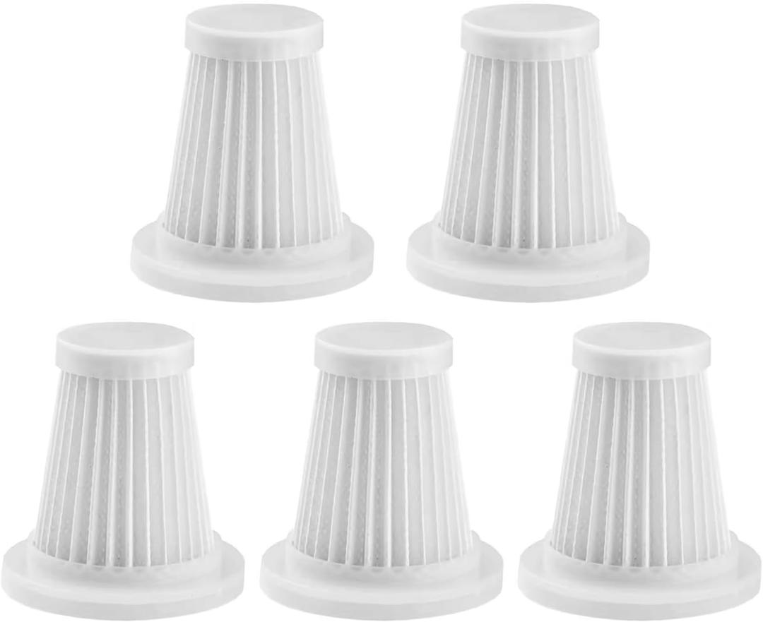 Car Vacuum Cleaner Original Filter Set, 5 HEPA Filter, Adapted to IYOFINE V8 Plus/ST-6653 Plus Handheld Vacuum Cleaners,Robust and Durable, Washable 5 PCS (5 Pack)
