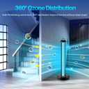 Qualirey 100W UV Light Sanitizer with Ozone Purifier for Room, UV Lamp with 3 Gear Timer Remote Control, Home Disinfection Device for Large Space, Disinfection Faster and More Thoroughly