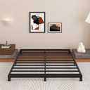 5 Inch Low Bed Frame Full, Heavy Duty Full Size Bed Frame Low Profile, No Box Spring Needed, Easy Assembly, Noise Free, Black