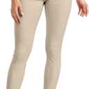 Hybrid & Company Womens Hyper Ultra Stretch Comfy Skinny Leg Work Casual Pants (Medium Long, Stone)