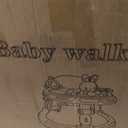 Baby Walker with Wheels - Foldable Baby Walker,4-in-1 Baby Walkers for Boys and Girls 6-12 Months, Infant Walker with Adjustable Height, Baby Activity Walker with Toys, Music, Lights, Anti-Rollover