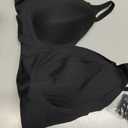 Vertvie Womens Seamless Jelly Bras No Underwire Comfort Push Up Bras Buttery Soft Wireless Bralette Full Coverage Sports Bra (Black, L)