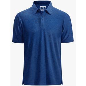 MAGCOMSEN Mens Polo Shirts Dry Fit Golf Shirts Moisture Wicking Athletic Workout Golf Polo Tees Casual Collared Shirt S