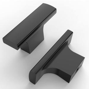 Asidrama 20 Pack Matte Black Kitchen Cabinet Knobs Drawer Cabinet Hardware Zinc Knobs for Dresser Drawers (Single Hole Knob)