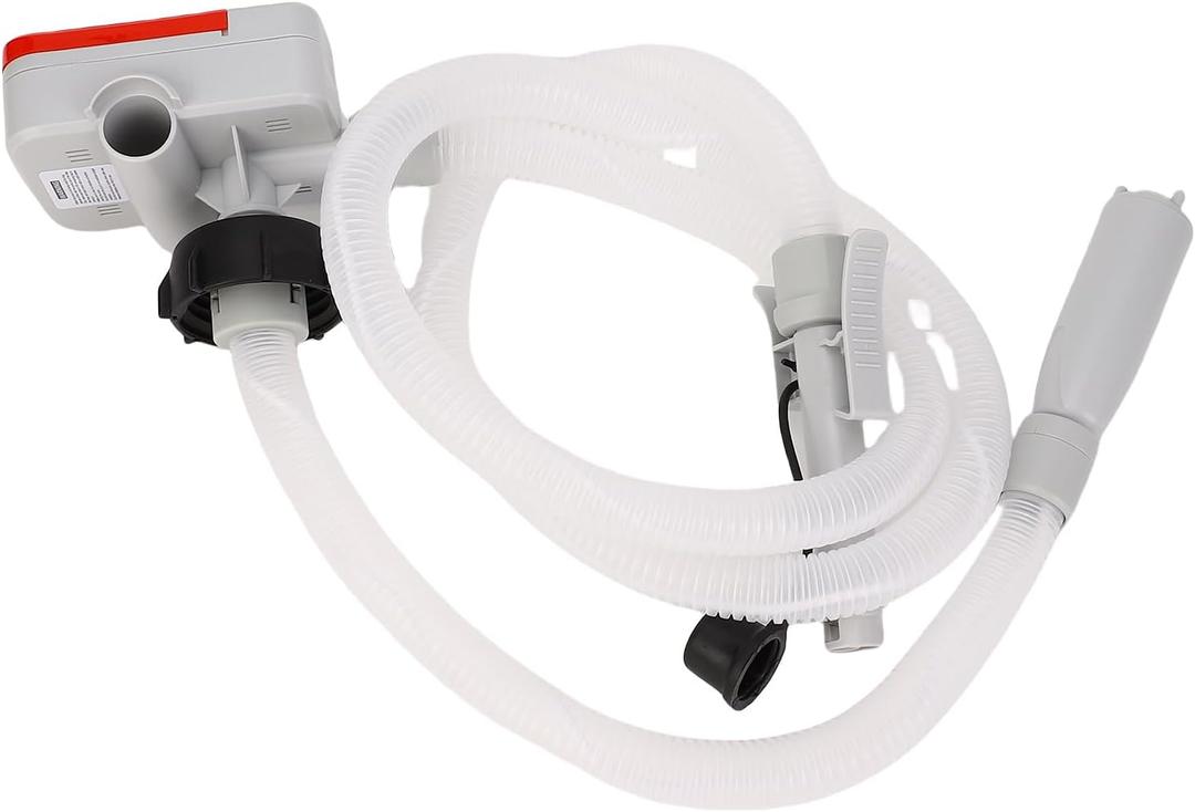 3.2GPM Fuel Transfer Pump, High Speed Powered Portable Automatic Stop Liquid Fuel Transfer Pump with 51in Discharge Hose & 4 Adapters for Oil Gasoline Battery & USB Type C