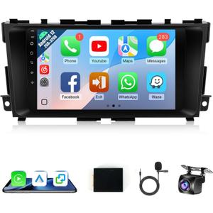 Naifay Car Radio for Nissan Altima 2013-2018 with Wireless Carpaly & Android Auto, 9 Inch Touch Screen for Altima Car Stereo with GPS/Bluetooth/FM/WiFi/SWC(Not Fit Big Screen&B.O.S.E Audio System)