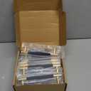 24 Pack 5 Inch 128 mm Bar Cabinet Pulls Gold and Black Knurled Handles for Brushed Gold Drawer Pulls Cupboard Aluminum Handles