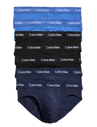 Calvin Klein Men's Cotton Stretch 7-Pack Hip Brief L