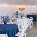 3 Pcs Graduation Table Centerpieces - Balloon Weight Centerpieces Blue Glitter Foil Graduate Cap Centerpieces for 2026 Graduation Party Table Decorations (blue)
