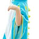 Soft Cotton Baby Bath Towel Beach Towel Bathrobe for Kids (Blue Elephant), Size: 4-8Y