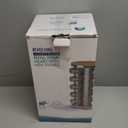 Revolving Spice Rack Set with 20 Spice Jars, Kitchen Spice Tower Organizer for Countertop or Cabinet -- Carousel Storage Includes 386 Spice Labels -- Desktop Rotating Seasoning Organizer (Wood)