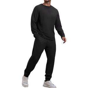 Mens Tracksuit 2 Piece Sweatsuits Sets Long Sleeve Pullover Sweatshirt and Pants Set Casual Jogging Outfits, Size: XL