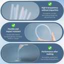 500 Pcs Full Size Hot Glue Sticks 10" Long x 0.27" Diameter Clear Glue - for All Temperatures Multipurpose for Wood, Metal, Glass, Plastic, Floral, Fabric, Leather, Foam, Floral