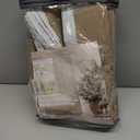 Joydeco White Blackout Curtains 96 Inches Long for Bedroom, Curtains 96 Inch Length 2 Panels Set, Room Darkening Curtains & Drapes for Living Room Window (W52 x L96 Inch, Beige)