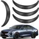 4PCS 780mm+780mm Universal Fender Flares Wide Body Kit Wheel Arches Auto Car Body Kit Durable Polyurethane Black