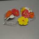 Hawaiian Flower Hair Clips for Women,8Pcs 3.5 Inch Artificial Flower Clips,Plumeria Hibiscus Hairclip for Beach Party,Cute Summers Tropical Flowers Bow Hair Accessories for Girls Holiday Gifts
