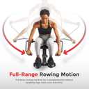 Sunny Health & Fitness Smart Compact 360 Full-Motion Rower, Low-Impact Full-Body Workout Rowing Workout Machine, Wide Motion Range & Space-Saving Design, Free SunnyFit Training App Connection