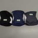 Wegreeco Washable Male Dog Belly Band - Pack of 3 - Washable Male Dog Belly Wrap, Small Doggie Dog Diapers Male for Doggy Puppy (Black, Charcoal, Navy, Small)