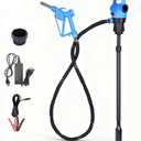 Electric Drum Barrel Pump, 110V-240V AC/ 12V DC Power, 55 Gallon Electric Transfer Pumps with 2-Inch Bung Adapter, 5 GPM Flow Rate, Suitable for DEF, Diesel, Water, Antifreeze
