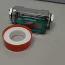 1 Inch Digital Turbine Fuel Flow Meter, 2.6-26 GPM Inline NPT Thread Flowmeter with 3/4 in Adapters for Water, Diesel, Gas Oil, Gasoline, and Other Liquids - Supports Gallon, QTS, PTS, L, m