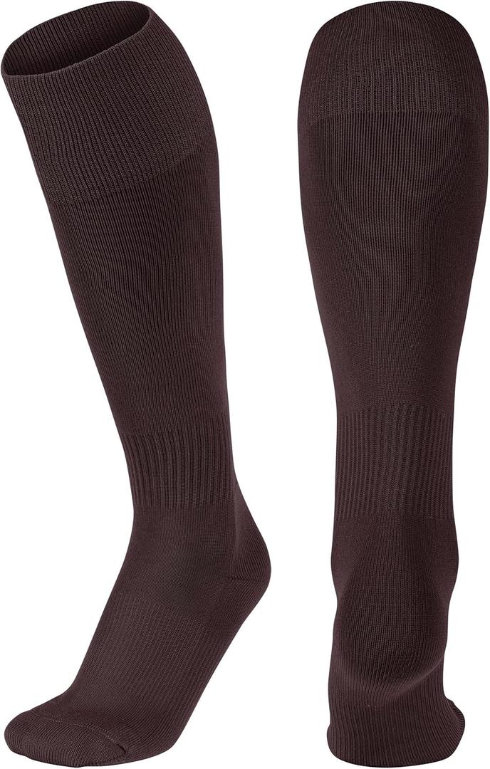 CHAMPRO Compression Style Pro Athletic Socks for Baseball, Softball, Football, and More (Large, Maroon)