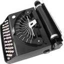 Type Writer, Black Retro Vintage Typewriter Model Typewriter Type Writing Machine Manual Props Model Retro Decoration Ornaments for Movie Props Home Cabinet Decor Ornaments