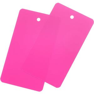 MECCANIXITY Blank Waterproof Eyelet Hole Plastic Shipping Tags,Blank Labeling Tags for Product Identification Tags,Valve Marking,Outdoor Tagging,5x9cm/1.97x3.54 Inch Pack of 200,Pink