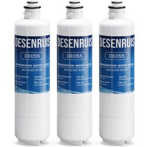 11032531 BORPLFTR50 Water Filter Replacement Compatible with Bosch Thermador Ultra Clarity Pro B36CL80ENS, 12028325, WFC100MF, BORPLFTR55, B36CL81ENG, 3 Pack, By DESENRUIS
