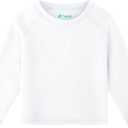 Baby Todder Rash Guard Shirts SPF Long Sleeve Swim Shirts Sun Protection Rashguard Swimwear for Baby Boys Girls (White)