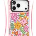 Rosarnnah for iPhone 17 Pro Max Case Aesthetic Pink, Passion Flower | Cute Funny Pattern Design for Girls Women Men, Durable Shockproof 6.9" Phone Case 20ft Drop Protection for Fashion Daily