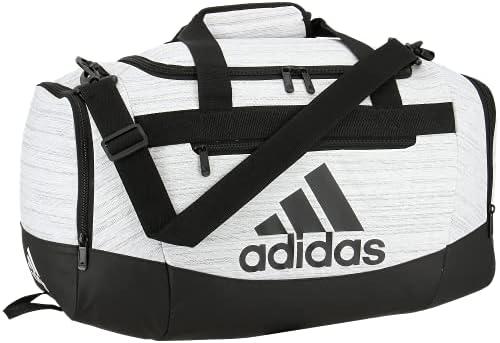 Adidas Unisex Defender 4.0 Gym Duffel Bag for Men and Women, Two Tone White/Black, Small (38L)