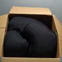 HIPHOP PANDA U-Shaped Pregnancy Pillow for Sleeping - Full Body Maternity Support Pillow with Cooling Removable Cover - Comfort for Back, HIPS, Legs, Belly - 57 Inch for Pregnant Women, Black