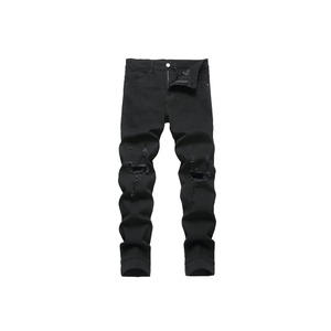 QIMYUM Men's Slim Fit Jeans Ripped Skinny Jeans for Men, Fashion Biker Jeans Stretch Moto Cargo Denim Pants XL