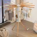 Tripod Clothes Drying Rack, Garment Rack Portable and Foldable Space Saving Laundry Drying Rack - Drying Rack Clothing Floor Folding Balcony Bedroom Household