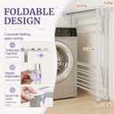 Clothes Drying Rack Foldable，Height & Length Adjustable Drying Rack