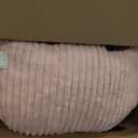 Giant Bean Bag Chairs for Adults Teens, Large Bean Bag Sofa Chairs with Filling Comfy Fuzzy BeanBag Chair with Armrests for Bedroom Living Room Reading (Medium, Pink)