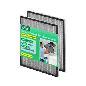 16x25x1 Air Filter, MERV-8 Rated Electrostatic Filter, 1 Pack. Washable & reusable furnace filter, lifetime durable, time-saving and budget-friendly.(Actual Size: 15.50 x 24.50 x 0.75 inches)