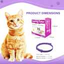 Cat Calming Collar, 15-Inch Adjustable, 60-Day Stress Relief, Purple, 4-Pack