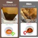 200 Count Cone Coffee Filters #4, Clinuse Unbleached Size 04 Coffee Filters 8-12 Cup, Disposable Natural Paper Filters, No.4 Cone Filters for Ninja, Cuisinart, Pour Over and Drip Coffee Maker