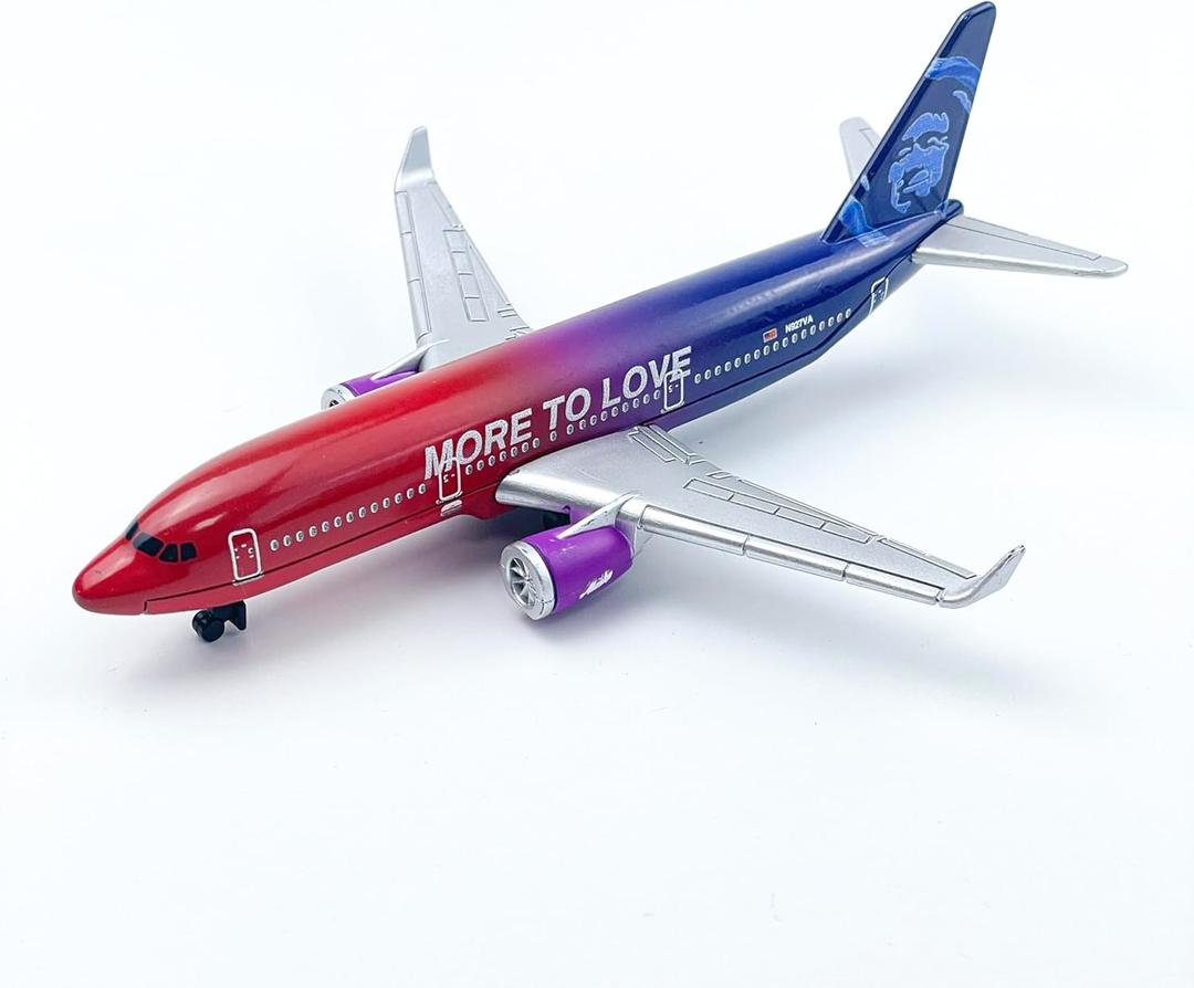 AVIAMUSE Alaska Model Airplane, Multi-Color Livery Single Plane Die-cast Model Planes Aircraft Suitable for Collection & Gifts