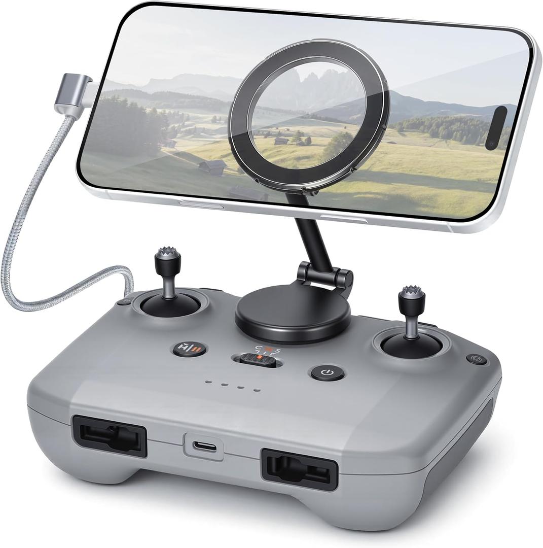 STARTRC Adjustable Magnetic Phone Stand for DJI RC-N1/N2/N3 Remote Control,for DJI Neo 2/ Avata 360/Mini 5 Pro/ 4 Pro/ 3/ Mini 4K/Air 3S/Avata 2 Drone Accessories