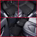 Naibeve Floor Mats for Nissan Murano 2017.5-2024-All Weather for Nissan Murano Floor Mats Liners 2 Row & Cargo Liner & Seats Back Cover(Floor Liner+Backrest Mats+Trunk Mat)