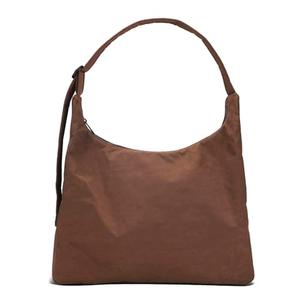 Large Nylon Shoulder Bag with Adjustable Quilted Strap – Fits 13" Laptop, Interior Zip Pocket
