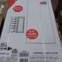 Frigidaire Upright Freezer, 6.5 cu. ft., Deep Freeze, Vinyl Coated Metal with Wire Shelving, Compact for Kitchen, RV, Dorm, Cabin, and Trailer, Platinum Design Series, Silver - 21D x 23W x 56H