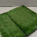 LOOBANI Dog Grass Pad with Tray - Dog Litter Box - Indoor Potty for Apartment and Patio Training - with 2 Packs Grass Pee Pads for Replacement, 1620 Inch
