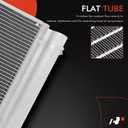 A-Premium Air Conditioning Condenser Compatible with Kia Rondo | for 2007-2010 Kia Rondo 2.4L 2.7L AC Condenser, Replace# 976061D100, Parallel Flow Aluminum Core, Stable Cooling & OE Fit